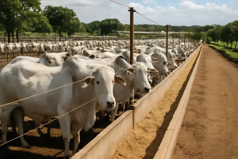 Confinamento de bovinos Nelore para terminação intensiva