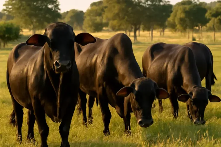 Gado Angus criado em cruzamento com raças zebuínas no Brasil