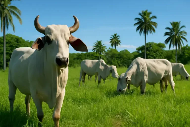 Gado Brahman de corte adaptado a regiões de clima tropical