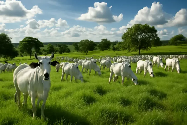 Taxa de lotação de pastagens para criação de gado Nelore