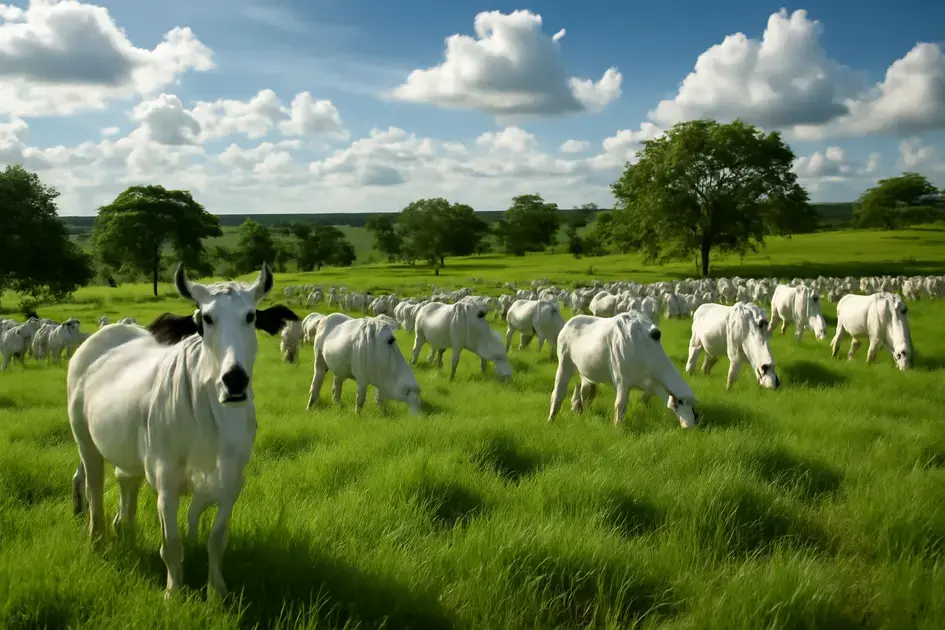 Taxa de lotação de pastagens para criação de gado Nelore